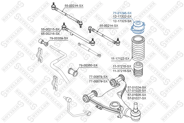 Suspension Strut Support Mount 71-21295-SX