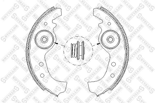 Brake Shoe Set 026 101-SX