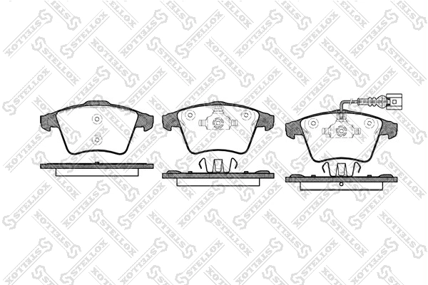 Brake Pad Set, disc brake 1056 001-SX