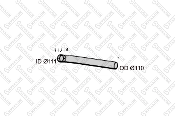 Exhaust Pipe 82-03569-SX