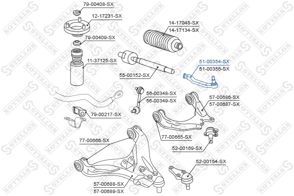 Tie Rod End 51-00354-SX