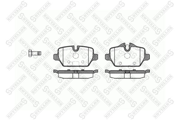 Brake Pad Set, disc brake 1143 000-SX