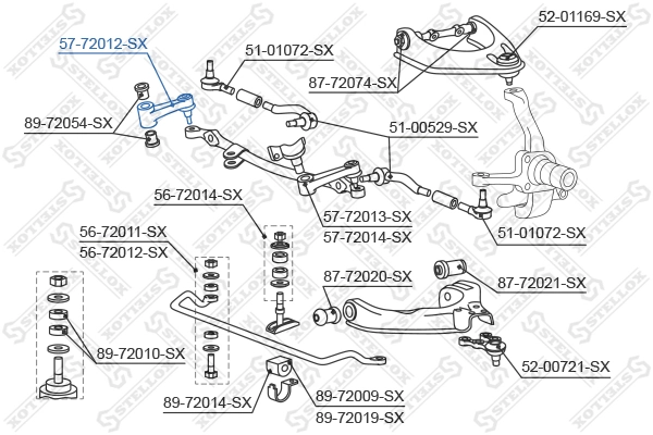 Idler Arm 57-72012-SX