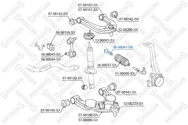 Inner Tie Rod 55-98041-SX