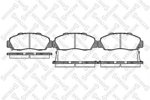 Brake Pad Set, disc brake 362 002B-SX
