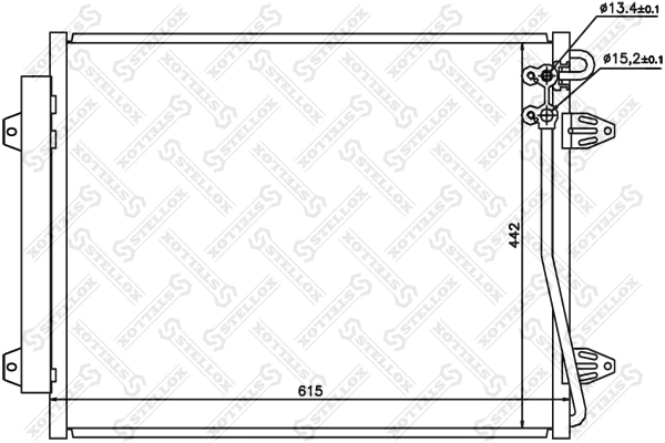 Condenser, air conditioning 10-45164-SX