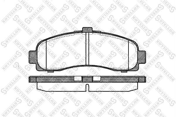 Brake Pad Set, disc brake 442 010B-SX