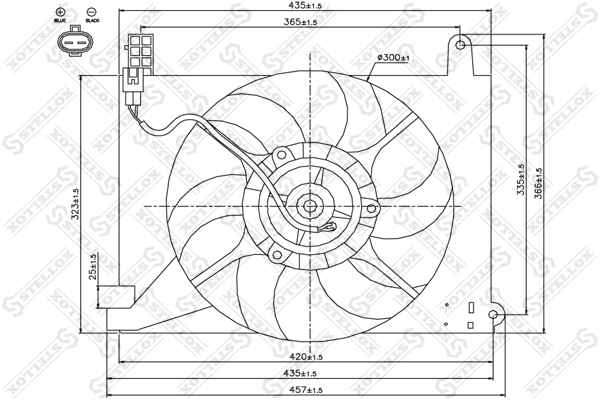 Fan, engine cooling 29-99443-SX