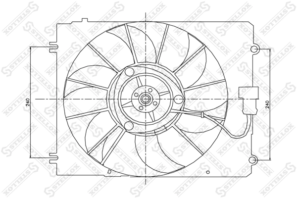 Fan, engine cooling 29-99445-SX