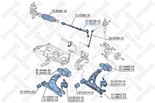 Tie Rod End 51-02247-SX