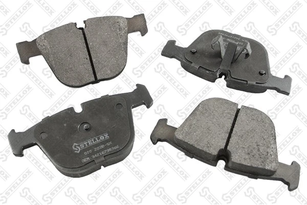 Brake Pad Set, disc brake 000 222B-SX