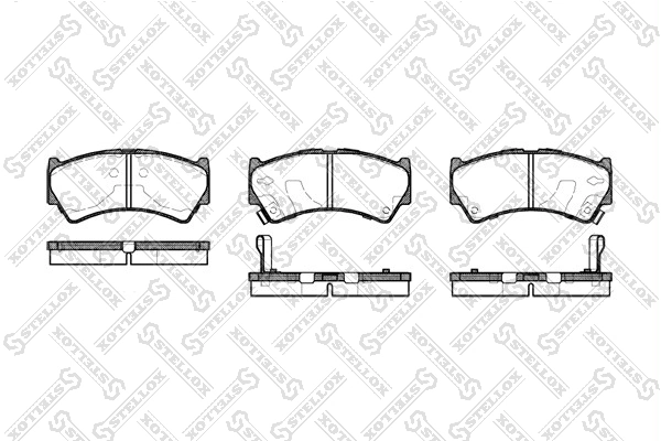 Brake Pad Set, disc brake 603 052B-SX