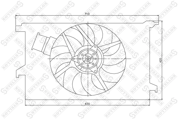 Fan, engine cooling 29-99271-SX