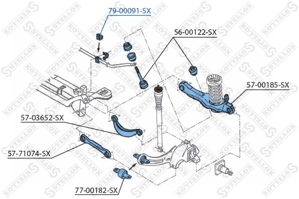 المحمل، المثبت 79-00091-SX