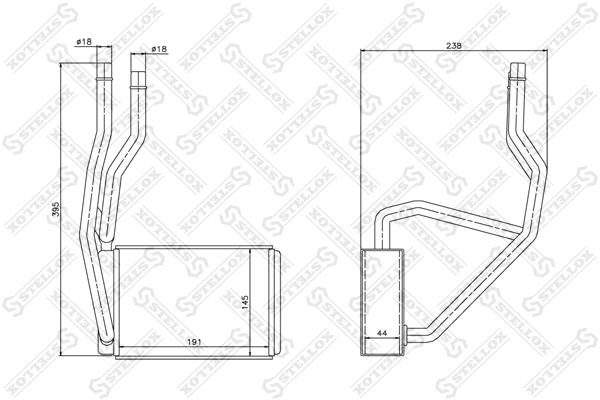Heat Exchanger, interior heating 10-35132-SX