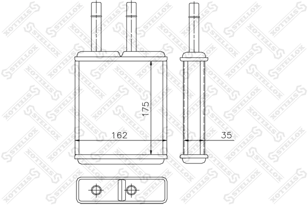 Heat Exchanger, interior heating 10-35169-SX