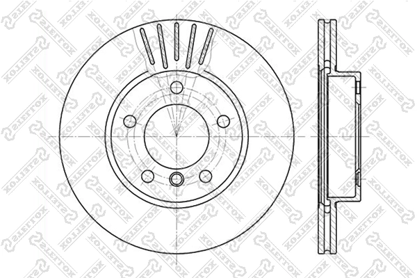Brake Disc 6020-1521V-SX