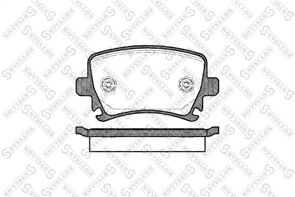 Brake Pad Set, disc brake 1042 000B-SX