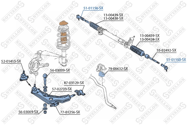 Tie Rod End 51-01150-SX
