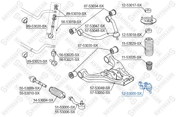 STELLOX 52-53005-SX Ball Joint
