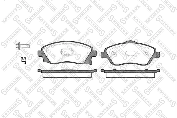 Brake Pad Set, disc brake 785 012B-SX