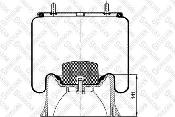 Bellow, air suspension 90-40222-SX