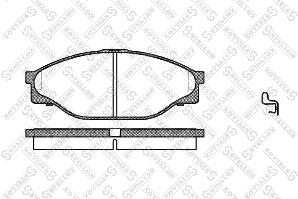 Brake Pad Set, disc brake 423 020-SX