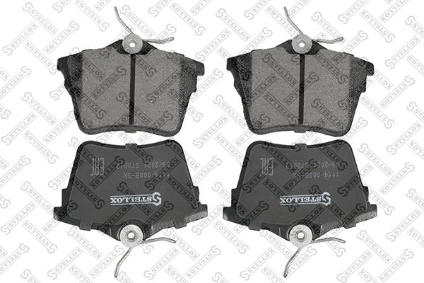 Brake Pad Set, disc brake 1114 000B-SX
