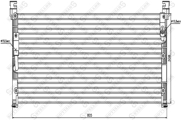 Condenser, air conditioning 10-45350-SX