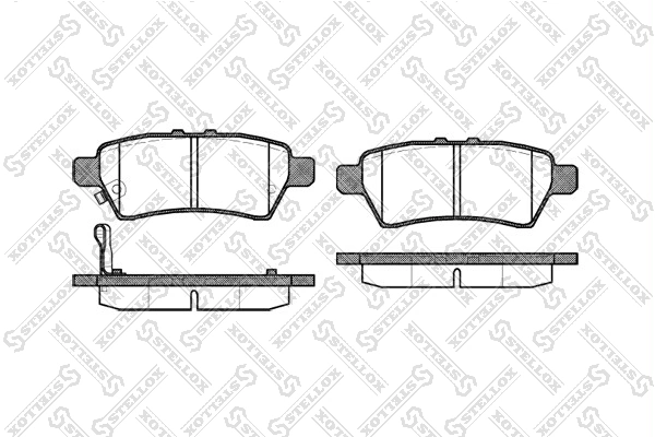 Brake Pad Set, disc brake 1199 001-SX