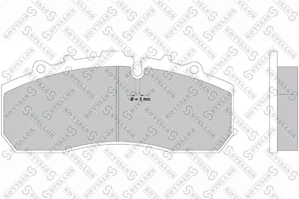 Brake Pad Set, disc brake 85-11413-SX
