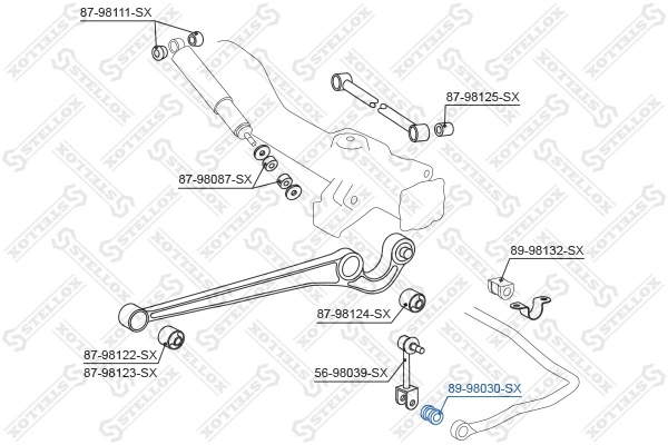 Mounting, stabiliser bar 89-98030-SX