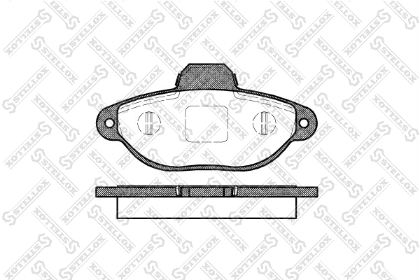 Brake Pad Set, disc brake 425 020-SX