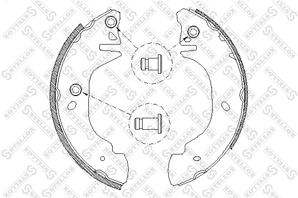 Brake Shoe Set 316 100-SX