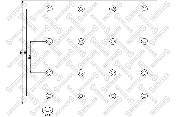 Brake Lining Kit, drum brake 85-01088-SX