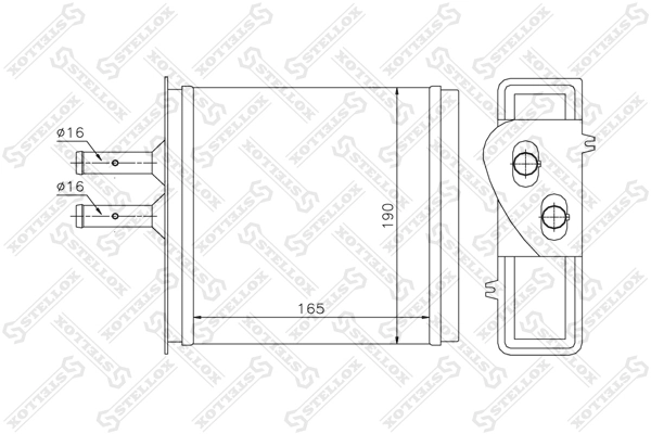 Heat Exchanger, interior heating 10-35007-SX