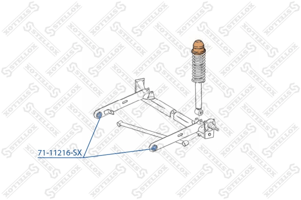 Mounting, control/trailing arm 71-11216-SX
