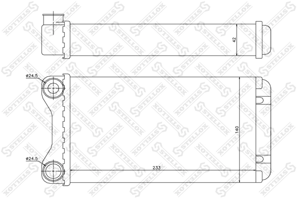 Heat Exchanger, interior heating 10-35102-SX