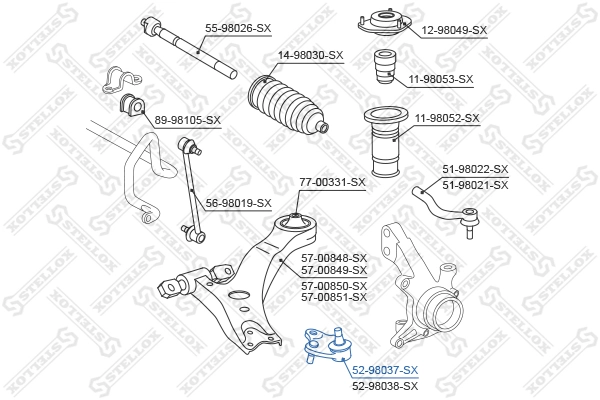 STELLOX 52-98037-SX Ball Joint