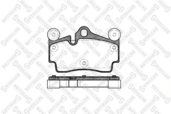 Brake Pad Set, disc brake 1007 000-SX