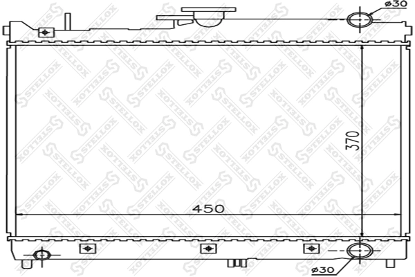Radiator, engine cooling 10-26249-SX