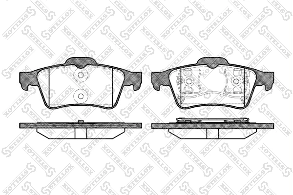 Brake Pad Set, disc brake 853 000B-SX