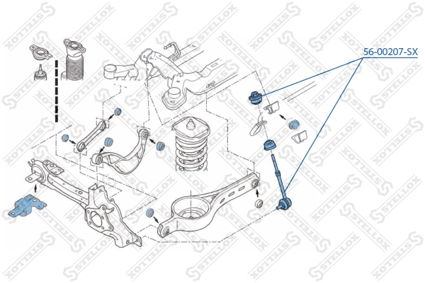 Rod/Topang, Penstabil 56-00207-SX