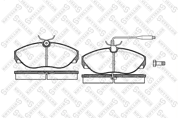 Brake Pad Set, disc brake 497 002B-SX