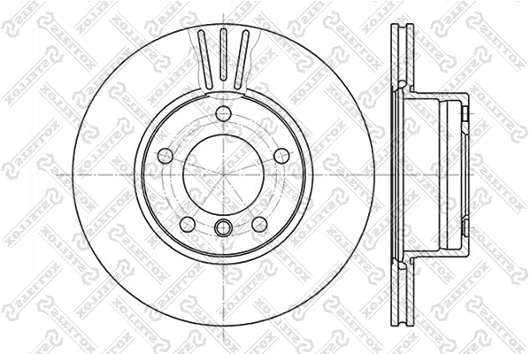 Brake Disc 6020-1536V-SX