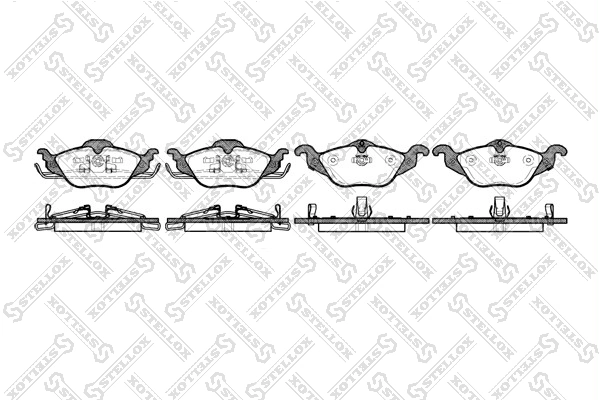 Brake Pad Set, disc brake 695 002B-SX