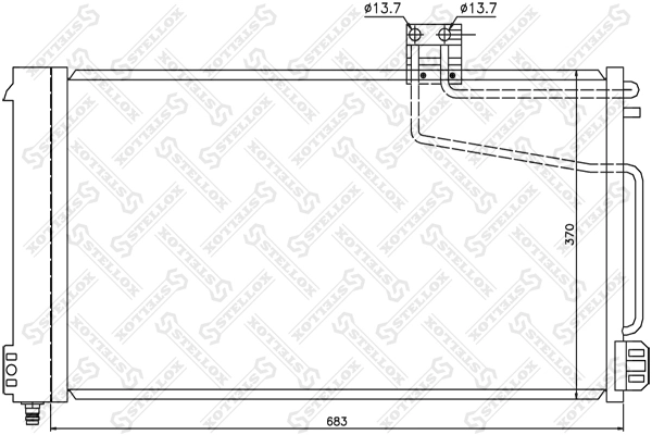 Condenser, air conditioning 10-45124-SX