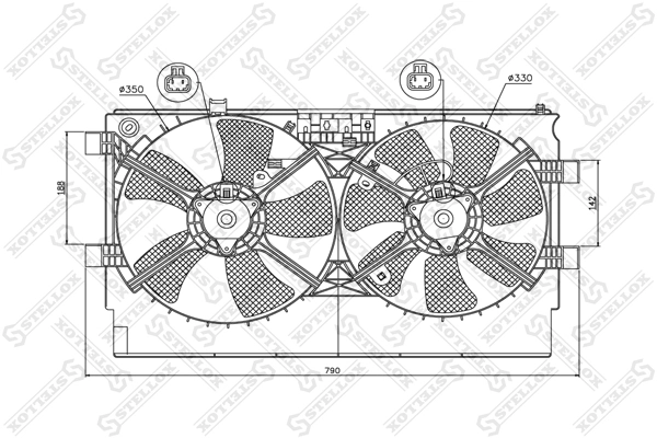 Fan, engine cooling 29-99380-SX