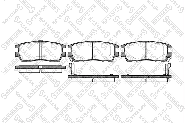 Brake Pad Set, disc brake 416 002B-SX