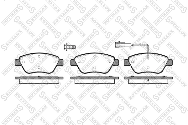 Brake Pad Set, disc brake 869 001-SX